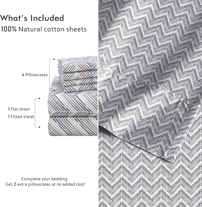 RUVANTI 6 Pcs Cotton Sheets - Image 4