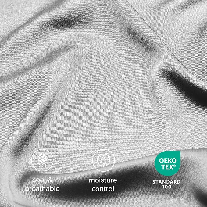 Bare Home 100% Rayon Made from Bamboo Luxury Body Size Cooling Pillowcase - Image 6