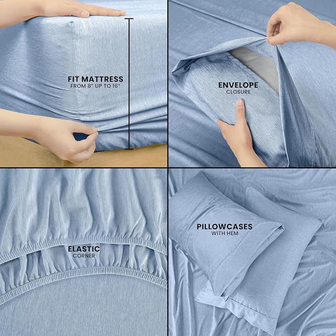 Utopia Bedding California King Size Sheet Set – 4 Piece Bed Sheets, Soft and - Image 3